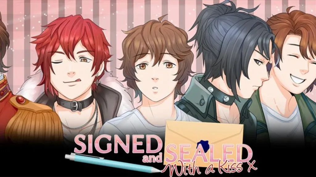 Signed and sealed with a kiss poster