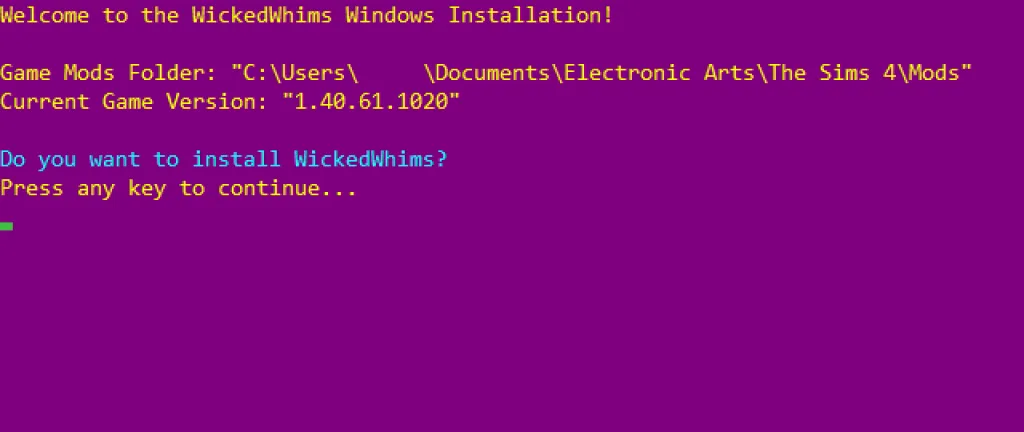 Wickedwhims Installer1