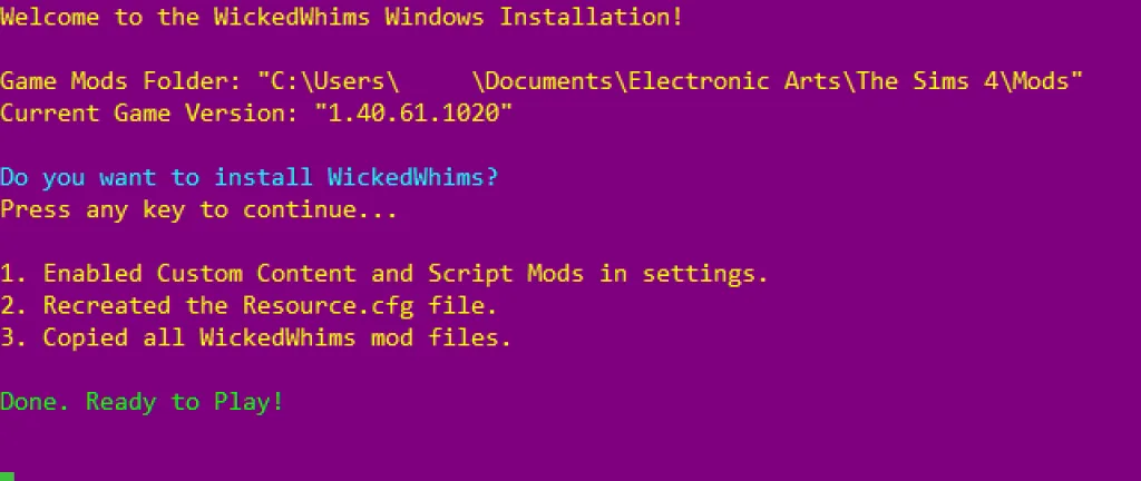 Wickedwhims Installer2