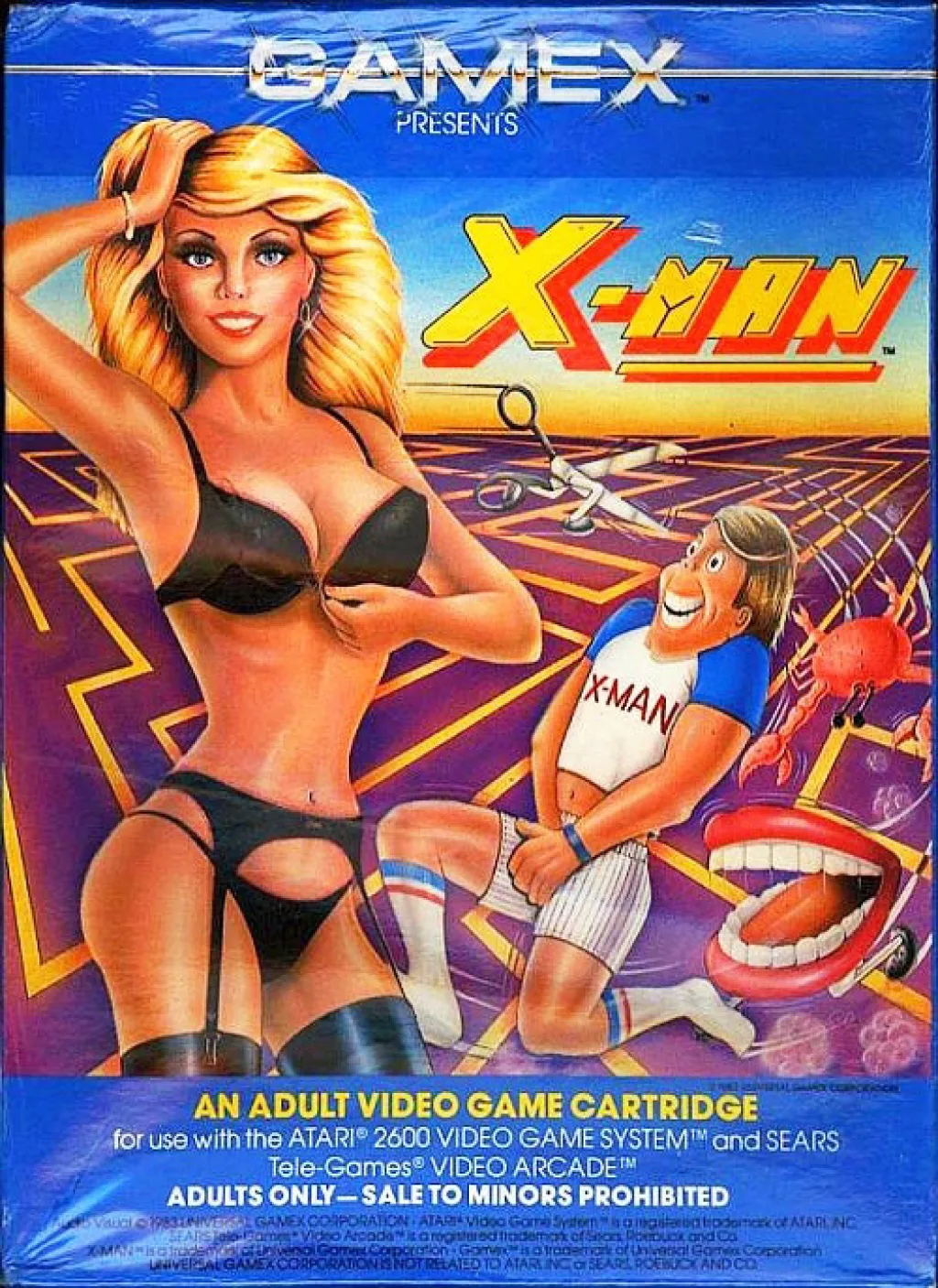 X Man Atari 2600 Us Poster