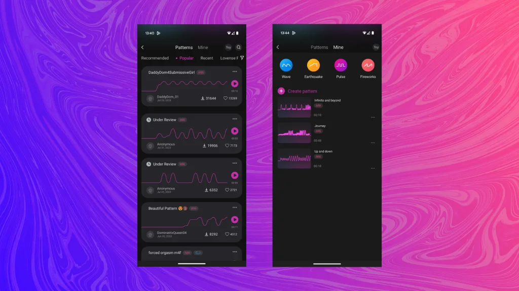 Patterns vibemate