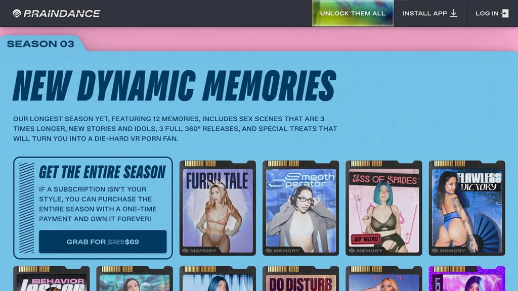 Braindance memory cards collection 3