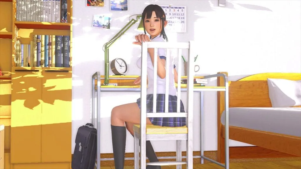Kanojo vr sexy girl sakura in her room