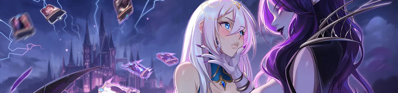 Banner do jogo de cartas hentai Aura