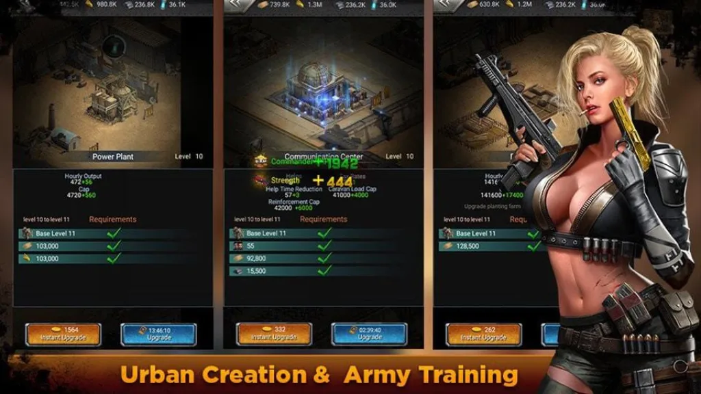 King of wasteland urban creation and army training