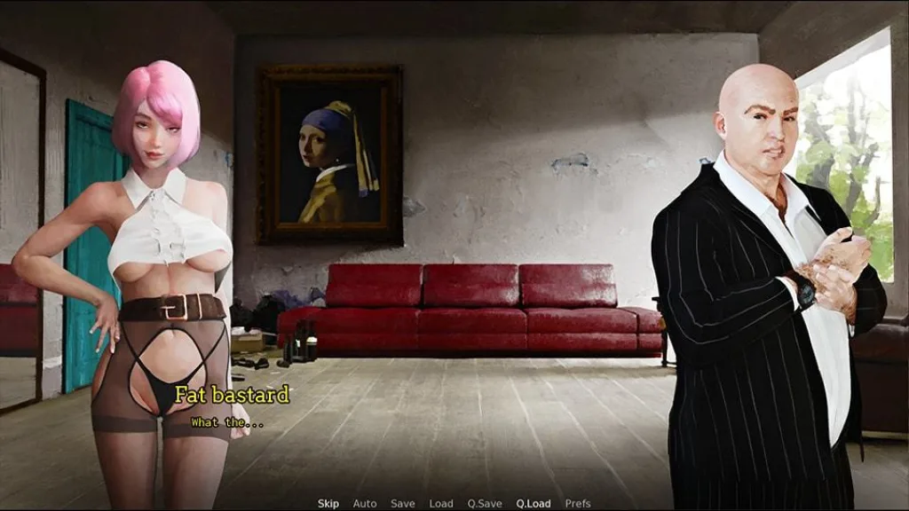 Maya and friends dialogue with fat bastard