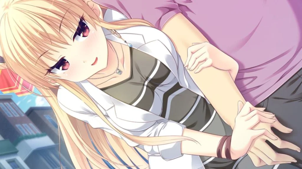 Making lovers cute girl teasing a guy