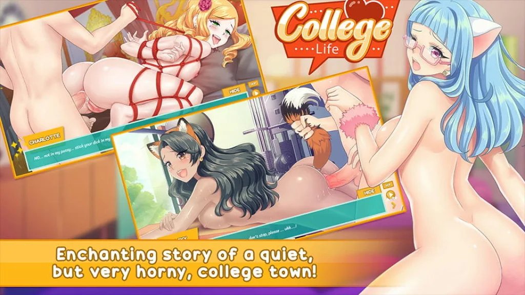College life horny girl