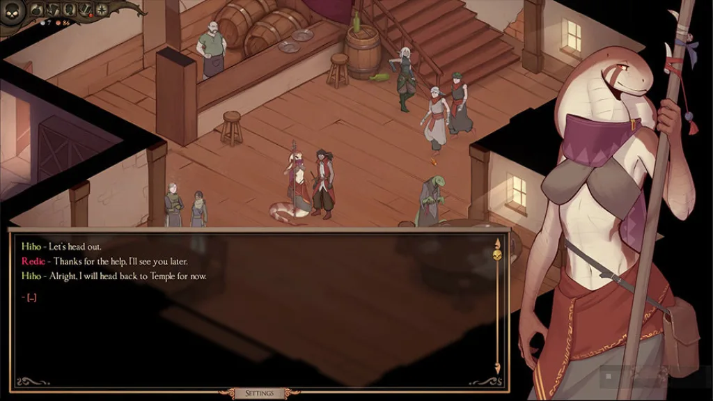 Price of freedom dialogue lizard girl