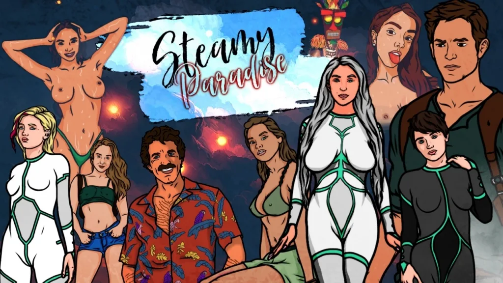 Steamy paradise poster