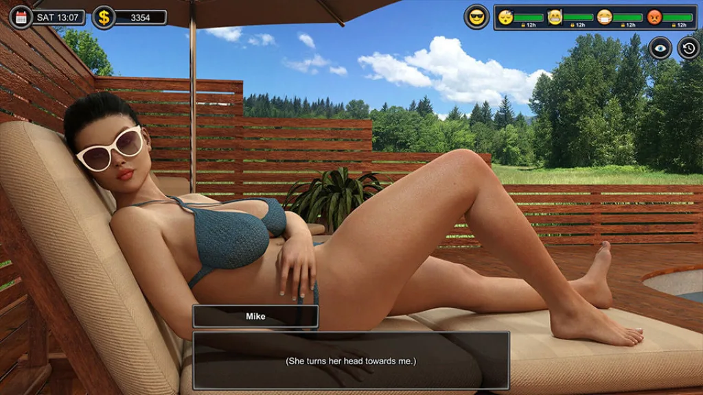 Man of the house milf by the pool