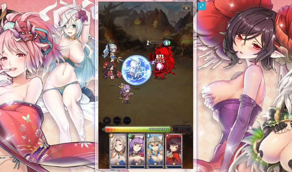 Screenshot horny arcana boss fight