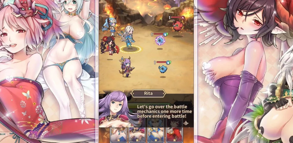 Screenshot horny arcana fight