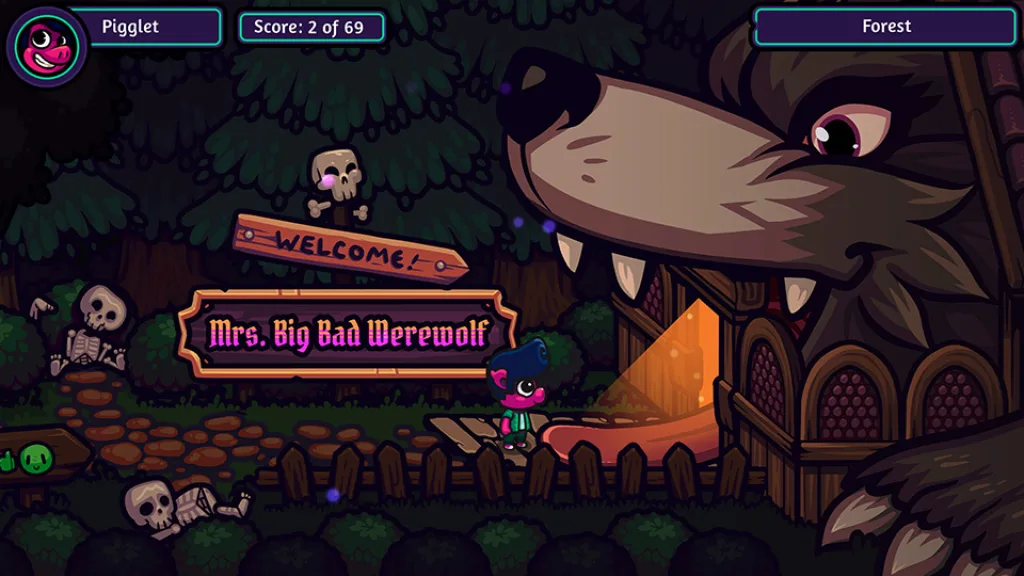 Pigglet In Mrs Big Bad Werewolf Restaurant