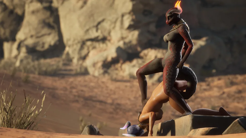 Carnal instinct sex with lizard girl