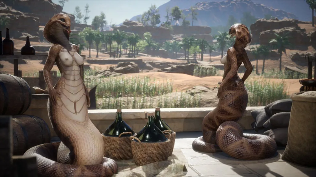 Carnal instinct snake girls