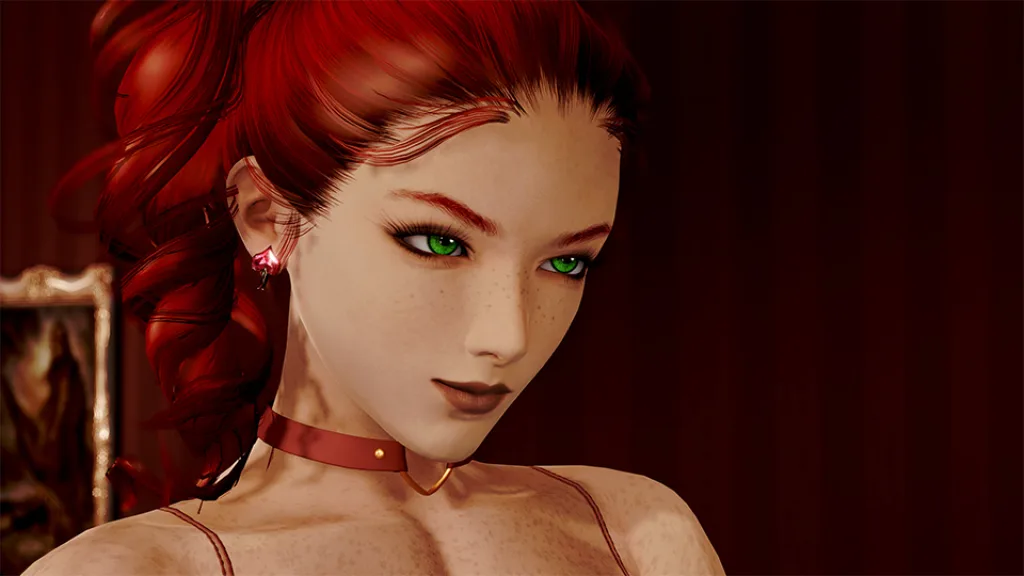 Pale carnations sexy redhead