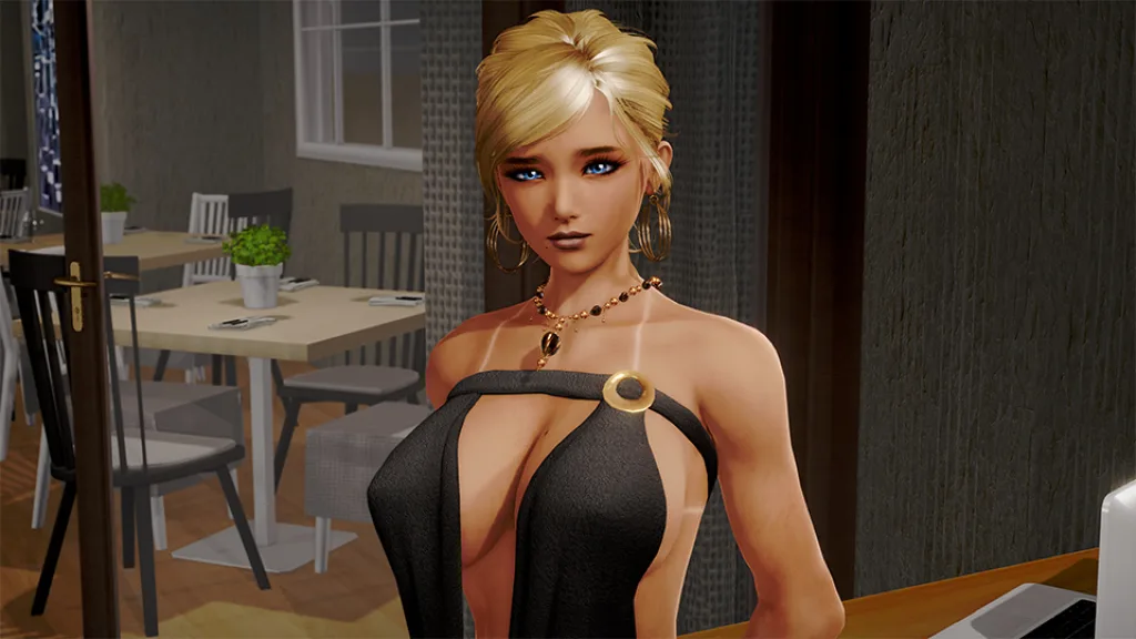 Pale carnations sexy blond girl