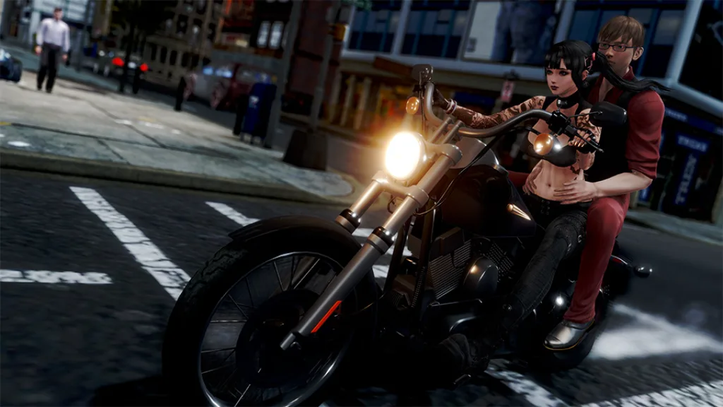 Pale carnations motorcycle
