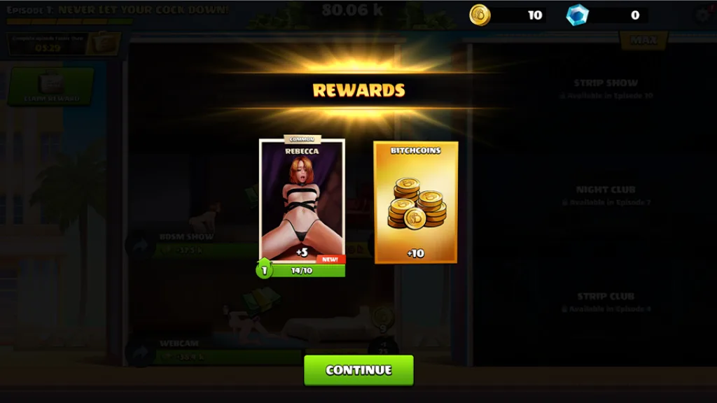Chick empire rebecca rewards
