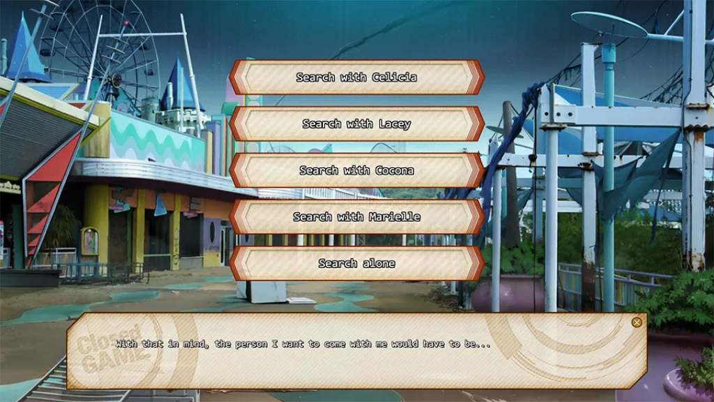 Closed game menu