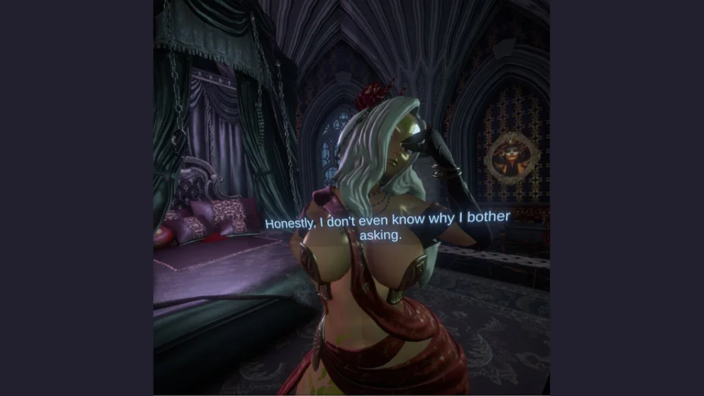 Dominatrix simulator threshold misstress dialogue