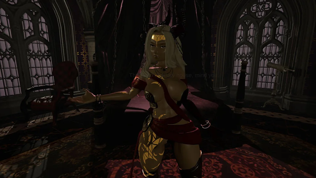 Dominatrix simulator threshold mistress chamber