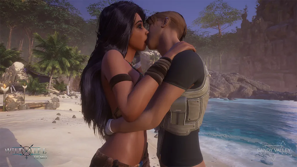 Wild life demo kissing