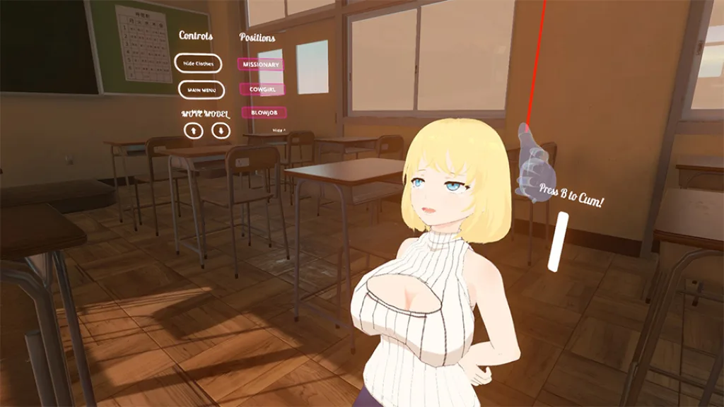 Deepthroat simulator VR girl 4