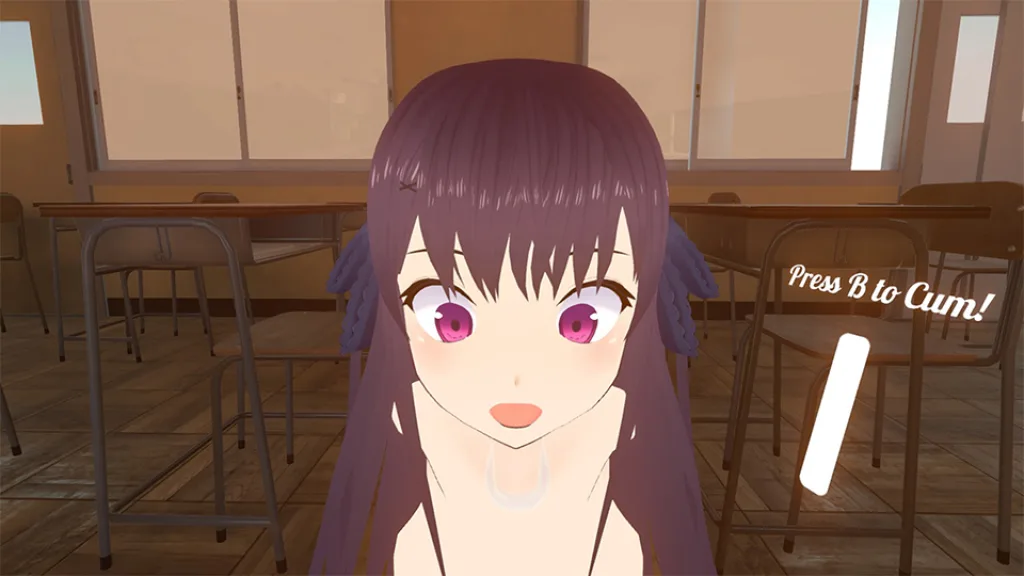 Deepthroat simulator VR girl 3
