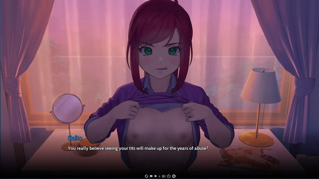 Noriko showing boobs Extra Life