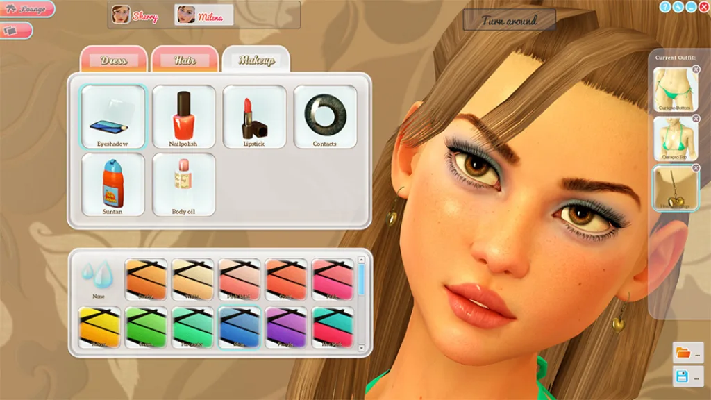 Girlvania summer lust face customization