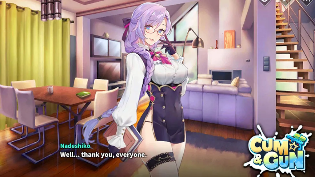 Cum and gun dialogue with nadeshiko