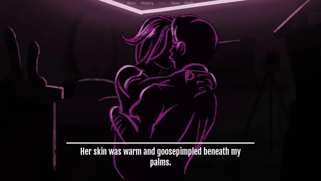 Bree and steele in the dark