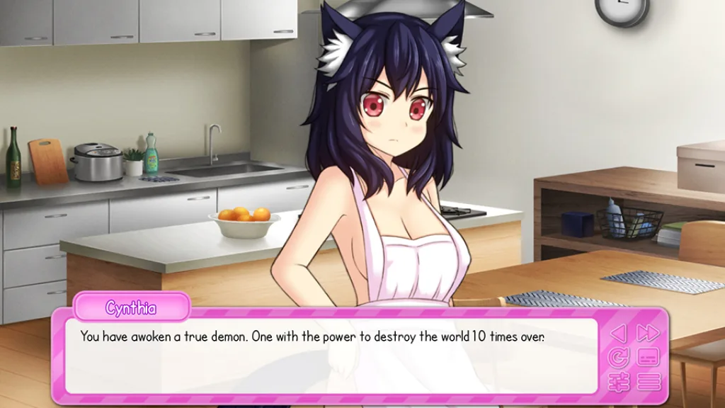 My catgirl maid thinks she runs the place kitchen