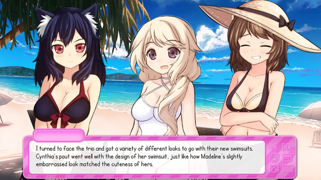 My catgirl maid thinks she runs the place beach