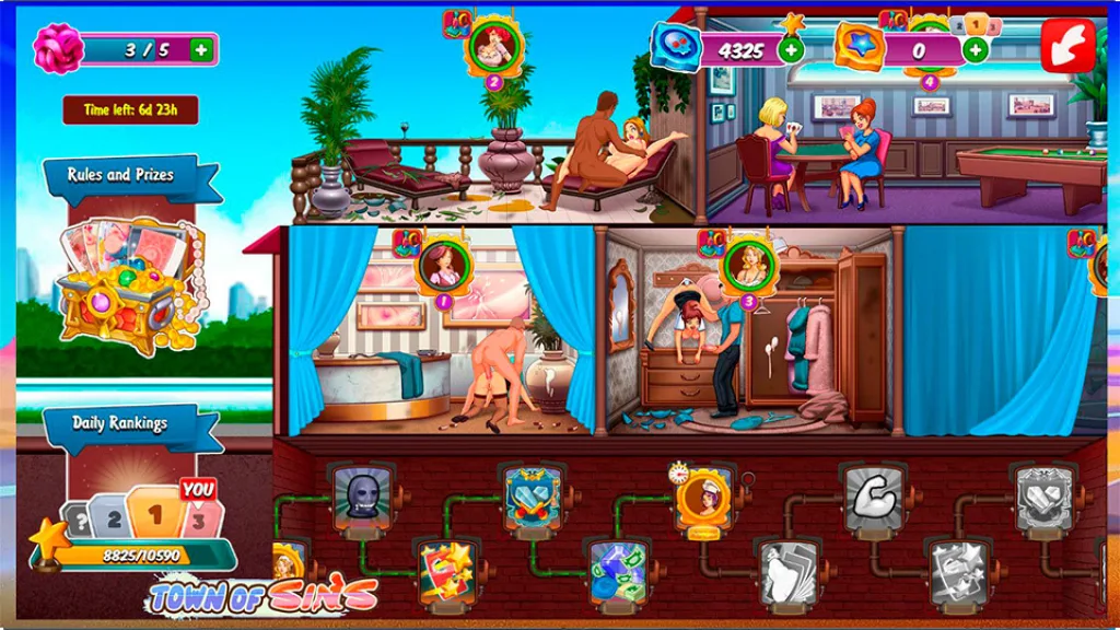 Town of sins rooms