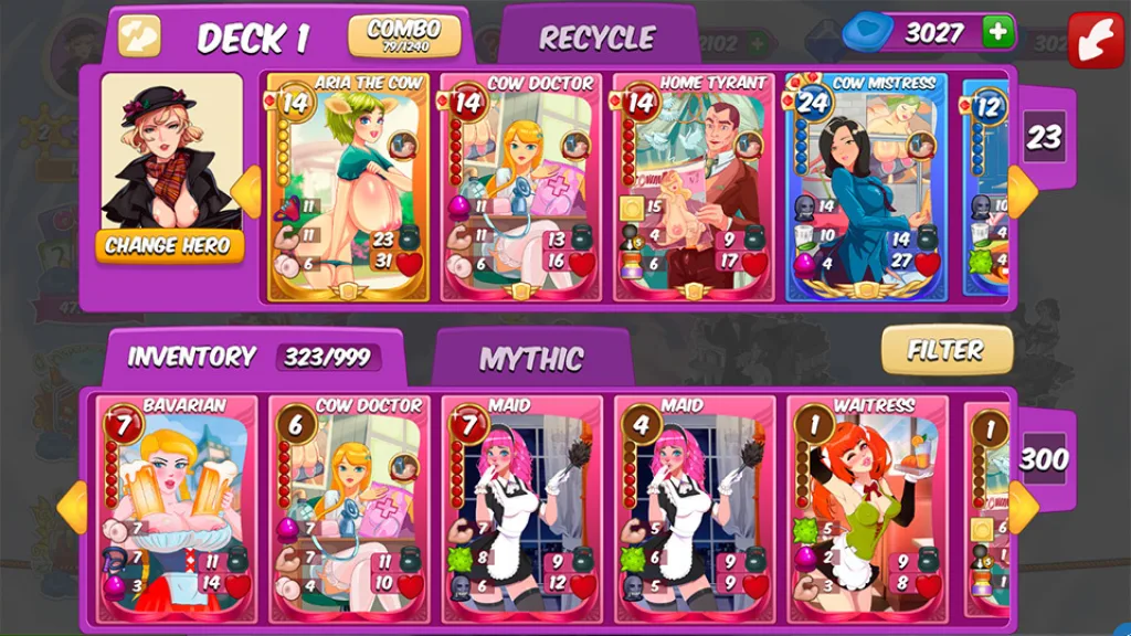 Town of sins deck of cards