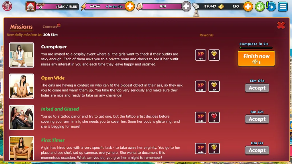 Trans pornstar harem missions