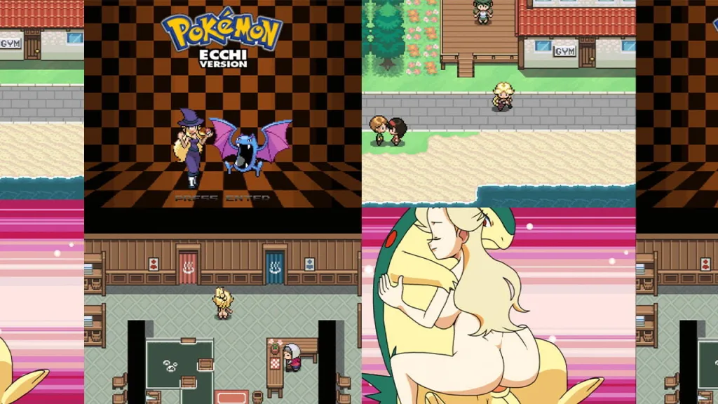 Pokemon ecchi version game poster