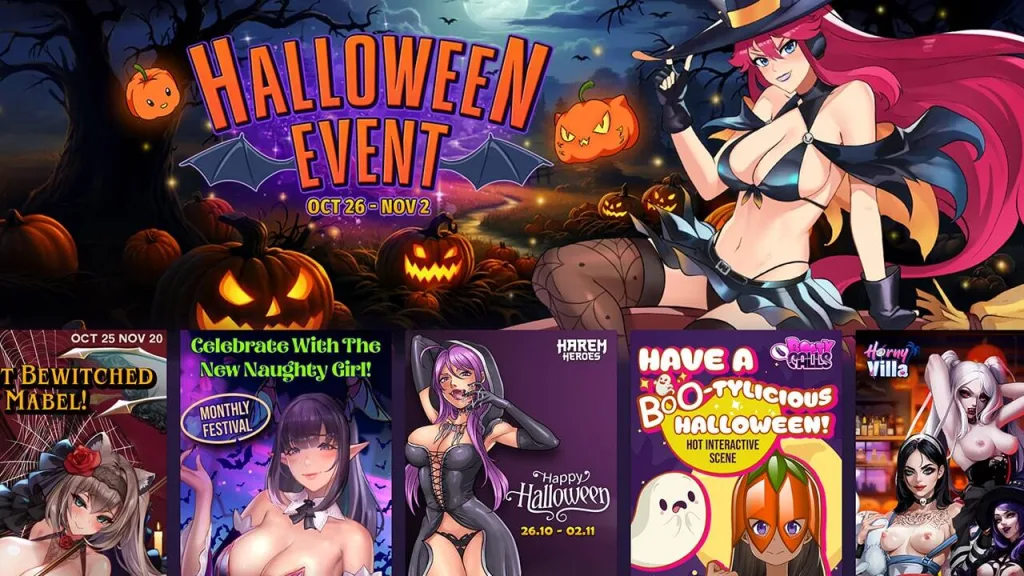 Nutaku halloween special offers 2023 poster