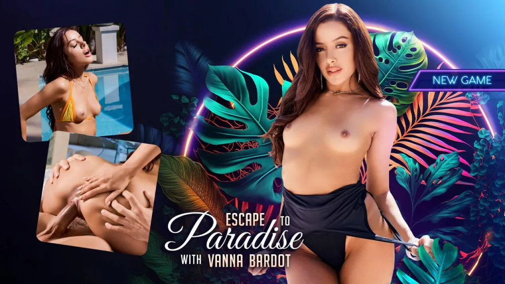 Escape to paradise vr poster
