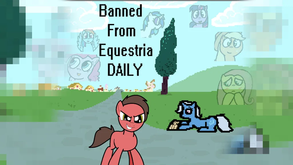 Banned from equestria game poster