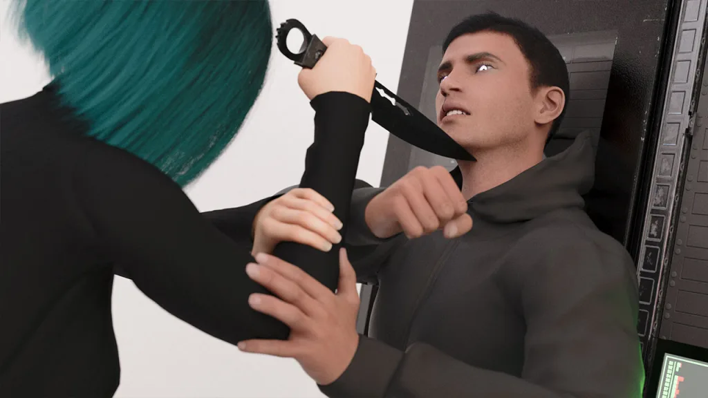 Momento dramático del juego Mad World