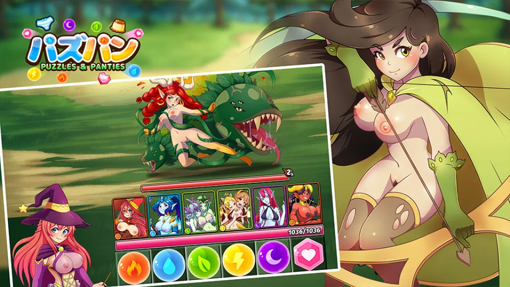 Puzzles and panties sexy wariors gameplay