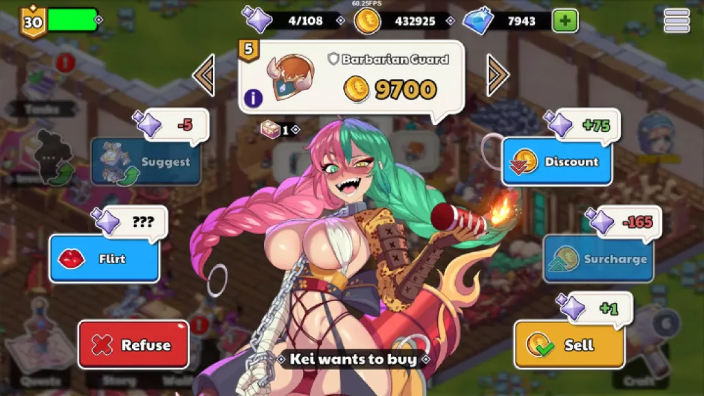 Waifu shop customer