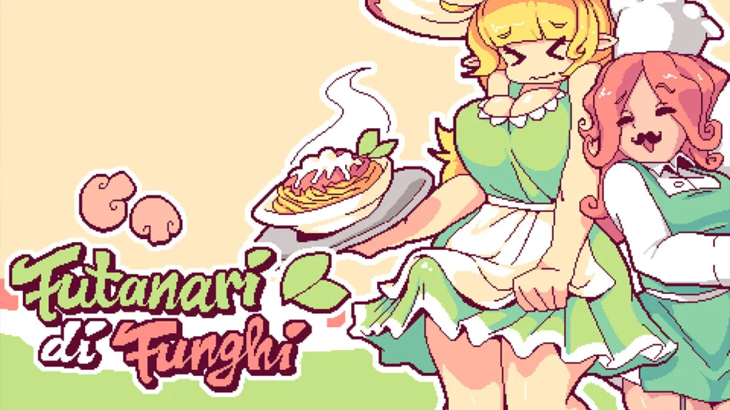 Steamy gamer futanari di funghi game poster
