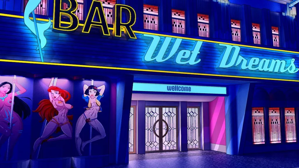 Bar wet dreams game poster