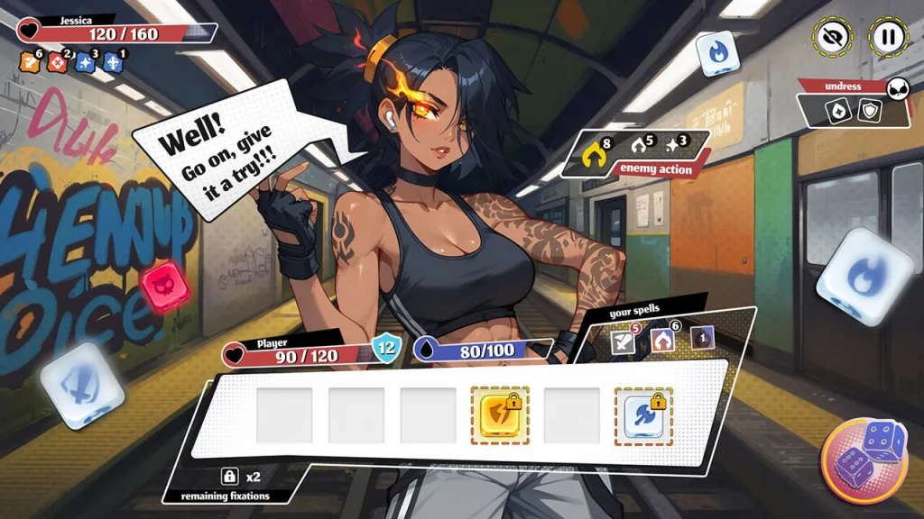 Awaken hentai dice game poster