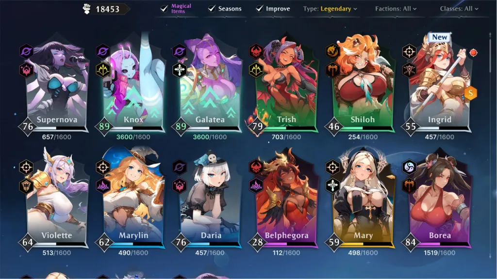Everlusting life characters